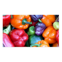 Mixed Bell Peppers Business Cards