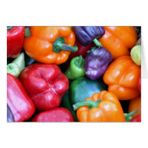 Mixed Bell Peppers Cards