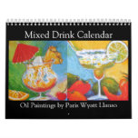 Mixed Drink Paintings Calendar
