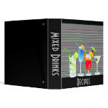 Mixed Drink Recipes 3 Ring Binder