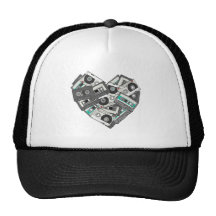 Mixed Feelings Cassette Tape Heart Mesh Hat