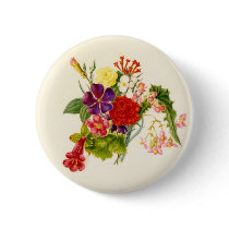 Mixed Flower Bouquet Pin
