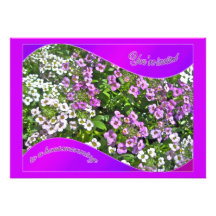 Mixed Flowers Housewarming Invitation
