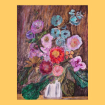 Mixed flowers poster posters