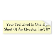 Mixed Insult Metaphor Bumper Sticker