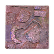 Mixed Media Abstract Art Magnet magnets