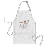 Mixed Media Altered Art Bird Apron