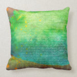 Mixed Media Altered Art Collage Throw Pillow