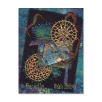 Mixed Media Fiber Art postcards by Needlewings Mixed Media Fiber Art postcards