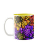 Mixed Media Flower Garden Mug