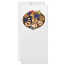Mixed Mediterranean food Custom Rack Card
