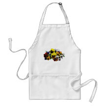 Mixed Pansies Aprons