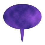 MIXED PURPLE SWIRLS WHITE SNOWFLAKES SATIN WINTER OVAL CAKE TOPPERS