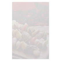 Mixed seafood kabobs with lobster customized stationery