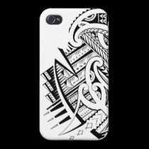 Mixed tribal tattoo design in Maori / Samoan style iphone cases