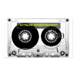 Mixtape 80s Retro Clear Cassette Business Cards business cards