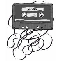 mixtape, music, tshirt, cassette, urban trend, old school, hip-hop, popular, vintage, 80s, Shirt with custom graphic design