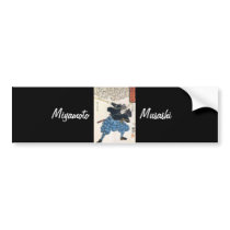 Miyamoto Musashi Painting c. 1800's Bumper Stickers