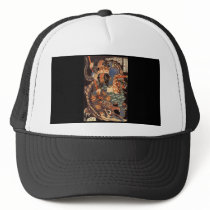 Miyamoto Musashi Painting c. 1800's Hats