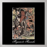 Miyamoto Musashi Painting, c. 1800's Poster