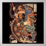Miyamoto Musashi Painting c. 1800's Print