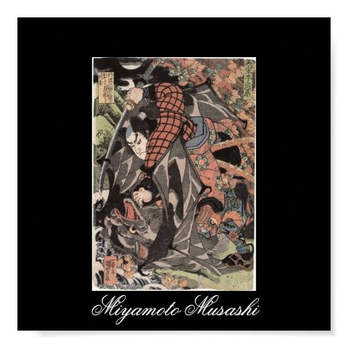 Miyamoto Musashi Painting, c. Edo Period print