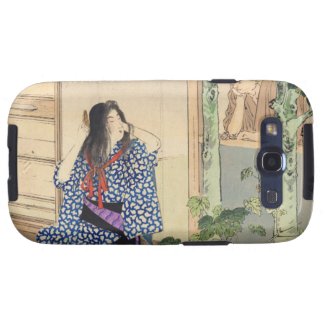 Mizuno Toshikata, Bijin combing hair vintage japan Galaxy S3 Case