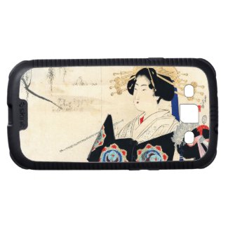 Mizuno Toshikata Courtesan and Maid oriental art Galaxy S3 Case