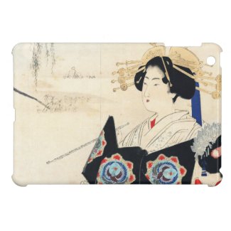 Mizuno Toshikata Courtesan and Maid oriental art iPad Mini Covers