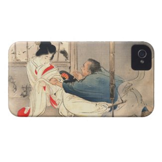 Mizuno Toshikata Unwelcom Adwances japan art Case-Mate iPhone 4 Case