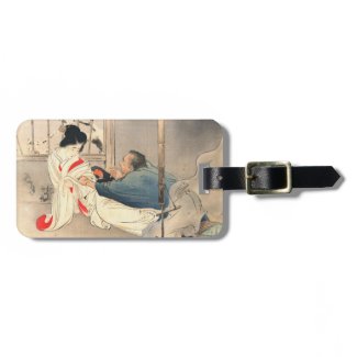 Mizuno Toshikata Unwelcom Adwances japan art Tag For Bags