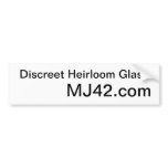 MJ42.com Bumper Sticker