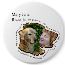 MJ with Gus Memorial Button by Golden_Friends MJ with Gus Memorial Button