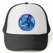 mld  AWARENESS PEACE LOVE CURE Trucker Hat