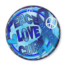mld  AWARENESS PEACE LOVE CURE Fridge Magnets