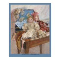 "Mlle. Pinchon's Dolls" antique French dolls posters