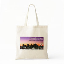 MM Banner on a bag