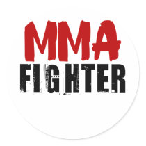 MMA Fighter3 Round Sticker
