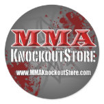 MMA Knockout Store Sticker