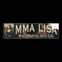 MMA Lisa bumper stickers
