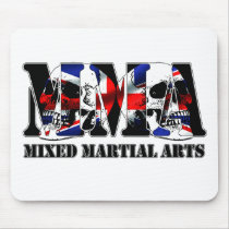 MMA Mixed Martial Arts UK Skulls mousepads