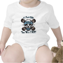 MMA Skull and Binky Baby Bodysuit