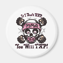 MMA Skull and Binky Magnets