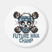 MMA Skull and Binky Refrigerator Magnets