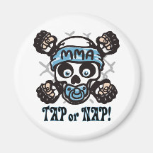 MMA Skull and Binky Refrigerator Magnets