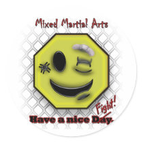 MMA Smile, Have a NIce Day/Fight stickers by 505_fights MMA Smile, Have a NIce Day/Fight stickers