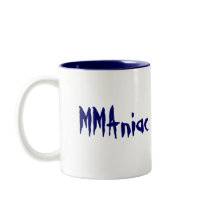 MMAniac in the cage Blue Mug by MartialArtsParty MMAniac in the cage Blue Mug