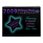 MMC 2009 MYSPACE MUSIC CALENDAR - Original Front