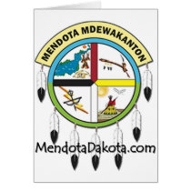 MMDC Mendota Dakota Logo and Webs Greeting Card