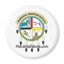 MMDC Mendota Dakota Logo and Webs Refrigerator Magnet